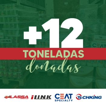 Más de 12 toneladas de alimento donado