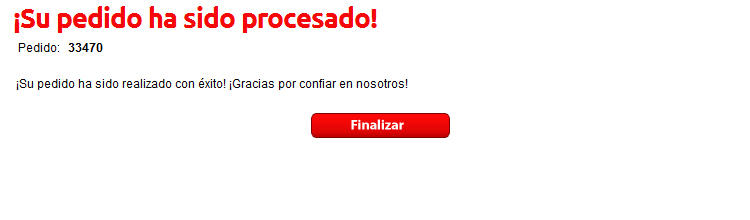 Confirmar el pedido